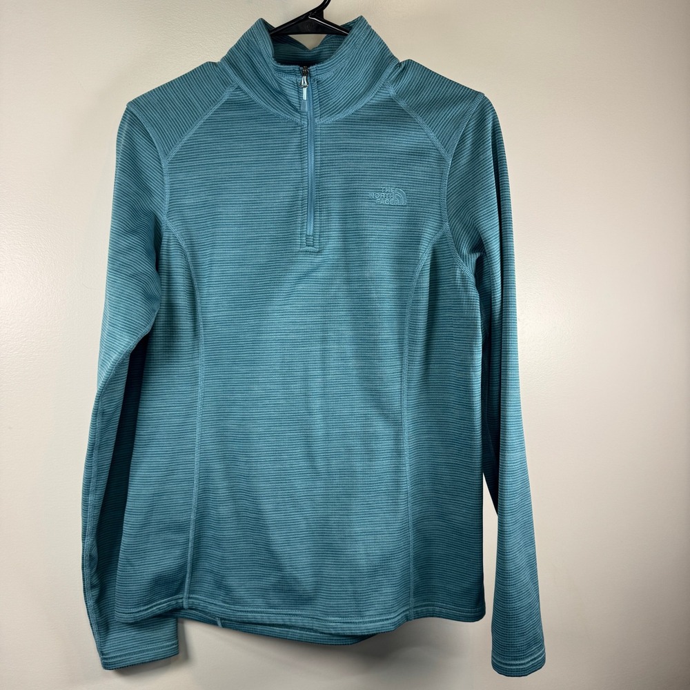 The North Face Quarter Zip Pullover Fleece Jacket Womens Med Teal‎ Gorpcore